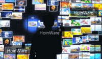 HoinWare®多媒体互动图片墙软件，照片互动展示墙软件，在大尺寸多点触摸屏上的应用